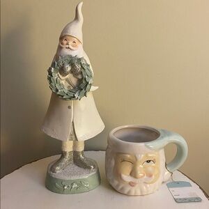 Pastel Santa and Santa mug